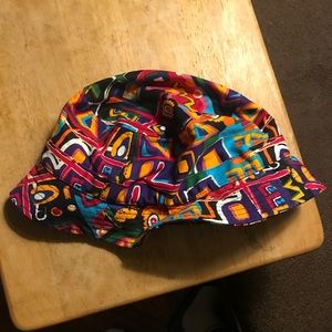 Vintage style hip hop colorful bucket hat